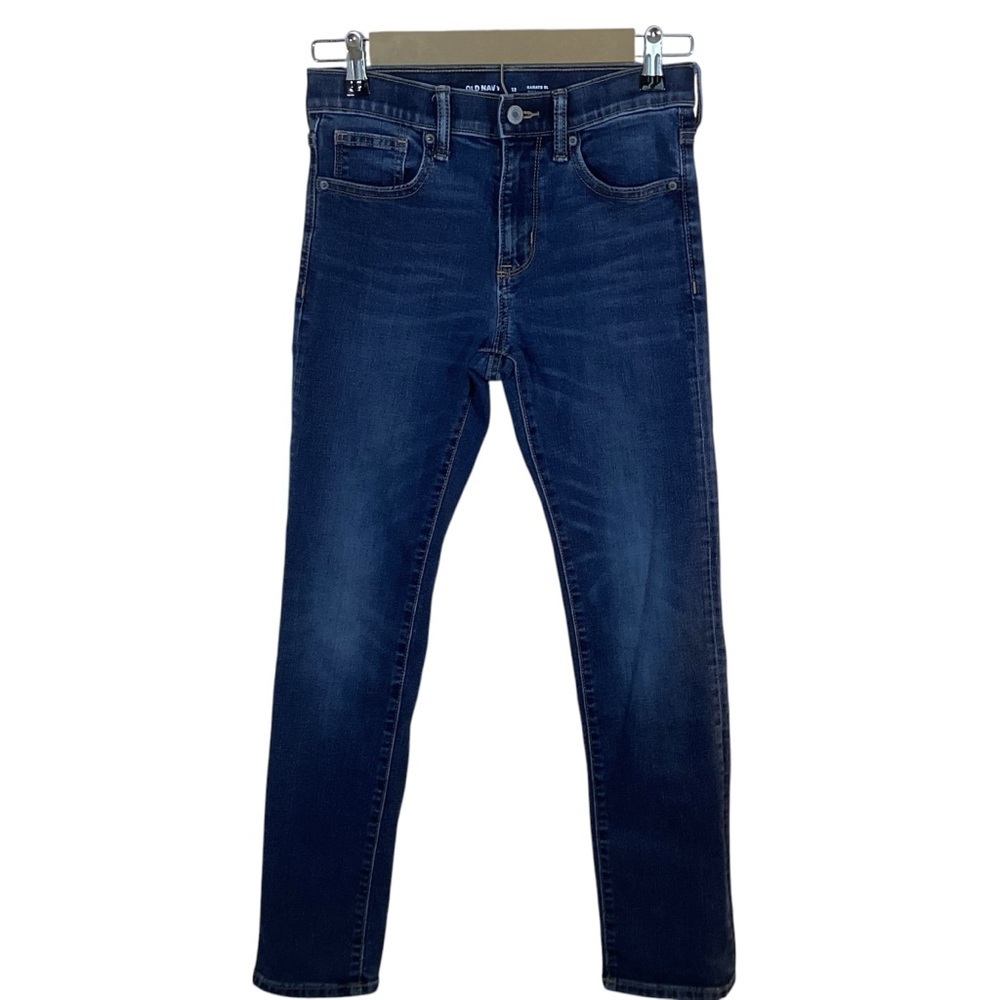 Old Navy Boys Karate SL Denim Distressed Straight Leg Jeans.  Size 12